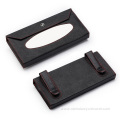 Leather tissue holder car hanging paper towel holder